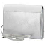 Módní dámská plesová kabelka Elvina, světle stříbrná