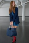 Nákupní taška Reisenthel Loopshopper L Herringbone dark blue