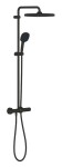 GROHE - Vitalio Comfort Sprchový set s termostatem, 25x25 cm, 2 proudy, matná černá 266962431