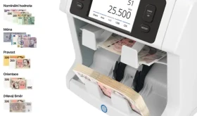 Safescan 2995-SC / Počítačka bankovek / 1200 bankovek za minutu / sedminásobná detekce padělků / třídění (112-0754)