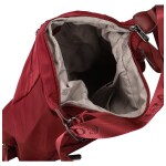 Trendy dámský textilní kabelko-batoh Coveri Venesta, tmavě červený