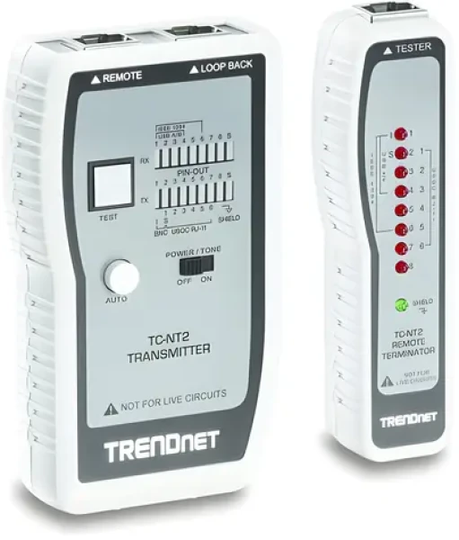 TRENDnet TC-NT2 / Tester kabelů / Ethernet, USB, BNC / do 300 m / přepravní kufřík (TC-NT2)