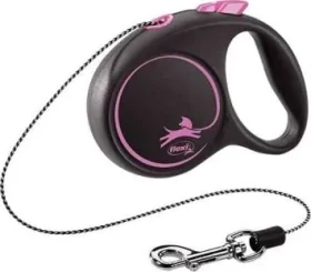 Flexi Black Design XS lanko 3m černo-růžové / Vodítko (FX-33210)