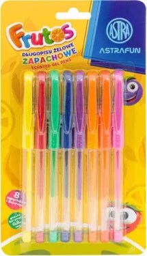 ASTRA Sada gelových per s vůní 8ks / Gelová pera / 8 ks / stopa 0,8 mm (201024007)