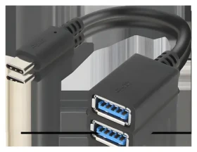 Lenovo adaptér USB-C na USB-A / Adaptér / 5 Gbit/s / černá / 0,14 m (4X90Q59481)