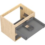 MEXEN - Box-A skříňka pro umyvadlo 60, 2 zásuvky, dub 91AX0-0600-470-2-81