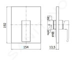 PAFFONI - Elle Baterie pod omítku pro 1 spotřebič, chrom ELBOX010CR