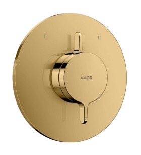 AXOR - One Baterie pod omítku, pro 2 spotřebiče, leštěný vzhled zlata 48415990