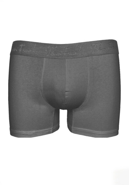 Pánské boxerky John Frank JFBMOD10 Tm. šedá M