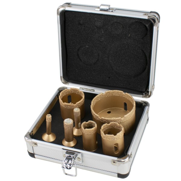 FESTA 24650 Korunky vykružovací diamantové, 8 - 68mm, M14, sada 7ks