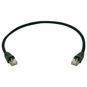 Telegärtner 100009061 RJ45 síťové kabely, propojovací kabely CAT 6A S/FTP 10.0 m černá S průchodkou chránící proti zlomení 1 ks