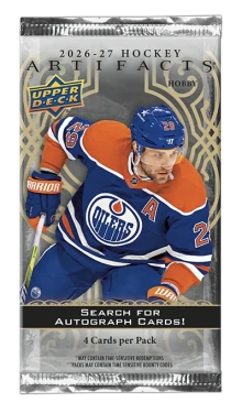 Hokejové karty NHL 2026-27 Upper Deck Artifacts Hockey Hobby Balíček