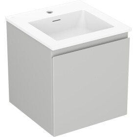 MEXEN/S - Orio koupelnová skříňka 45 cm s umyvadlem Otis, 1 šuplík, šedá mat/bílá mat 91A10-04547-1-BF62-W18M01