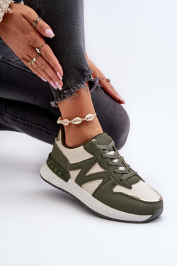 Dámské tenisky z ekologické kůže zelené Kajmány 39