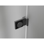 MEXEN/S - Lunar-B sprchové dveře křídlové levé 65 cm, transparent, grafit metal 832-065-000-95-00-L