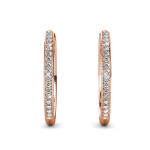 Elenys pozlacené náušnice s krystaly Swarovski® 18K růžové zlato