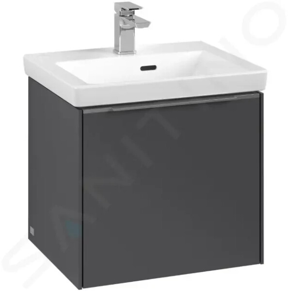 VILLEROY & BOCH - Subway 3.0 Umyvadlová skříňka, 473x429x408 mm, 1 zásuvka, grafitová C58000VR