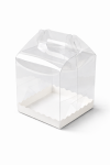 Cake star plastový box na Bento dort s úchytem 16x16x18cm