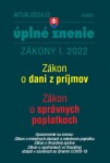 Aktualizácia I/2 2022 daňové účtovné zákony