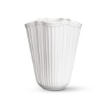 KÄHLER Keramická váza Hammershøi Unfold 16,5 cm, bílá barva, keramika