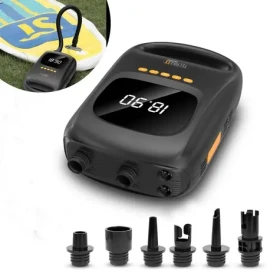 Technaxx TX-266 Bateriový vzduchová pumpa SUP s funkcní powerbanky / 350L|m / 120 W / 7500 mAH (5112)