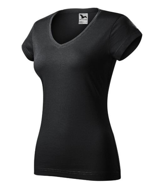 Fit V-neck tričko dámské ebony gray L