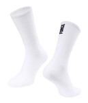 Ponožky FORCE LONGER SLIM, bílé (barva bílá, velikost L/XL)