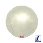 Balónek kruh smetanový metalický 35 cm Balónek kruh smetanový metalický 35 cm
