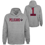 Outerstuff Pánská mikina New Orleans Pelicans NBA Zion Williamson #1 Player Hoodie Velikost: L