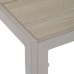 Zahradní stůl 150x89cm, kov, polywood, béžová, AZT-S1215 CRM