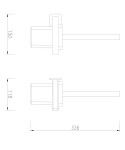 OMNIRES - NELSON WC štětka grafit /GR/ NL80620GR