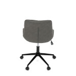 Pracovní židle, výškově nastavitelná, šedá látka, KA-V3120 GREY3
