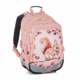 Bagmaster ALFA 26 A školní tříkomorový batoh – veverka Oranžová 23 l 230393