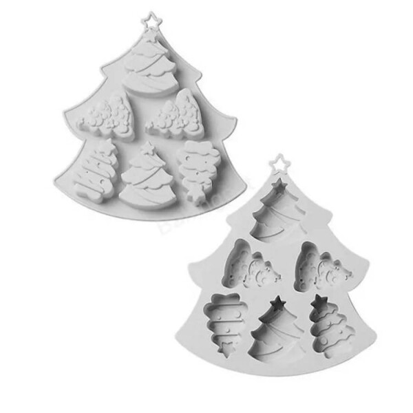 Dortisimo Silikonová pečicí forma Vánoční stromečky (na 6 ks) 6 cm