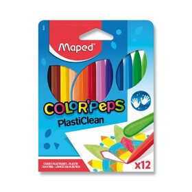 MAPED Trojhranné plastové pastelky Color'Peps PlastiClean 12ks (24241)