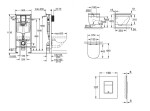 GROHE - Rapid SL Set předstěnové instalace, klozetu, sedátka SoftClose a tlačítka Skate Cosmopolitan, Triple Vortex, Moon White SANI11BB3123