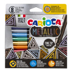 Carioca Metallic Fine Tip Markers sada 8 ks metalické popisovače