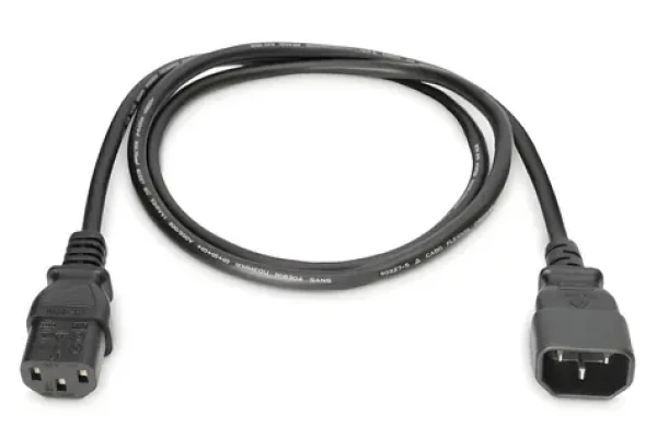 Digitus Prodlužovací napájecí kabel IEC C14-C13 černá / Kabel / 1,8 m / H05VV-F3G 3× 0,75 mm2 (AK-440201-018-S)