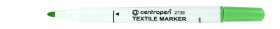 Značkovač Centropen 2739 na textil - světle zelený