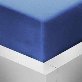 Stanex Jersey napínací prostěradlo královsky modré ROZMĚR: (š/d/v) 140 x 200 x 20 cm, Barva: BÍLÉ