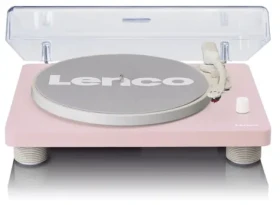 Lenco LS-50 růžová / Gramofon / 33 45 78 RPM / USB / RCA-out / předzesilovač / repro (LS-50PINK)