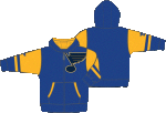 Outerstuff Dětská Mikina St. Louis Blues Faceoff Colorblocked Fleece Full-Zip Velikost: Dětské let)