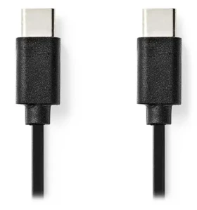 Nedis kabel USB-C - USB-C černý / Kabel USB / USB 2.0 / 1 m (CCGL60700BK10)