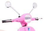 Mamido Dětský elektrický skútr Vespa růžový