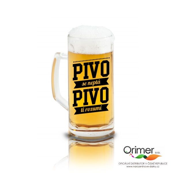 Ptakoviny.cz Půllitr - Pivo se neptá - 0,5 l