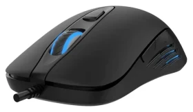 VARR Gaming set myš a podložka černá / Set / Optická herní myš / 3200 DPI / LED podsvícení / Podložka 295 × 210 mm