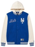 New Era Pánská bunda New York Mets MLB Letterman Hooded Velikost: 2XL