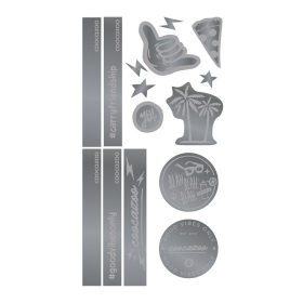 Reflexní samolepky coocazoo StickyRicky - Silver