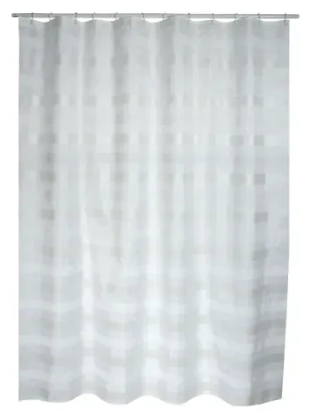 MSV Sprchový závěs AMALFI bílý / 180 x 200 cm / Polyester / S kroužky