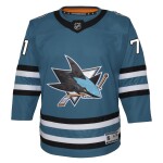 Outerstuff Dětský dres Macklin Celebrini #71 San Jose Sharks NHL Premier Home/Team Velikost: S/M